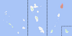 Range map of Boa orophias